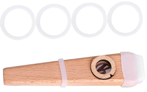 Alipis Kazoo Bois pour Adulte Instrument de Musique Facile à Apprendre Partenaire pour Guitare et Ukulélé Léger et Portable pour Accompagnement Musical