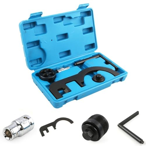 Juego de 5 herramientas de ajuste del árbol de levas para motor BMW N47 N57, cadena de distribución precisa, herramienta de mantenimiento de cadena de distribución resistente, kit de metal para 1, 3