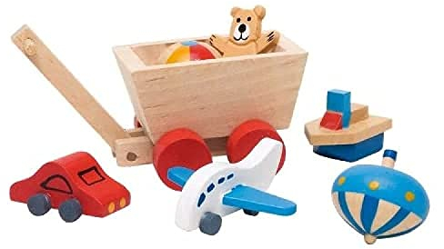 Goki 51938 - Accessoires Kinderzimmer, 7-teilig, Puppenhausmöbel