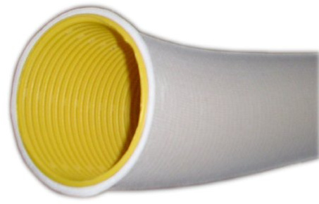 50 m Tuyau de drainage DN 65 perforé et filtre pour flexible Jaune/blanc 50 m en kit