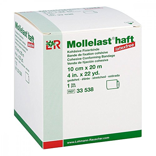 Mollelast Haft Binden Latexfrei 10 cmx20 m Weiß, 1 St