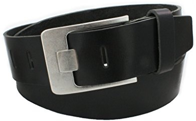 Vascavi Büffel Ledergürtel, Vollleder Gürtel, Büffelleder, Jeansgürtel, ca. 4,5 cm breit, Hosengürtel, Made in Germany (105 cm Gesamtlänge 115 cm)