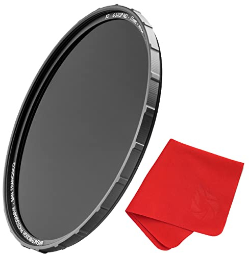 77mm X2 10-Stop ND Filter for Camera Lenses - Neutral Density Professional Photography Filter with Lens Cloth - MRC8, Nanotec, Ultra-Slim, Weather-Sealed by Breakthrough Photography
