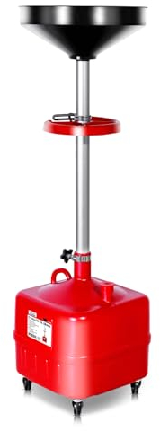 CCLIFE 35L Chariot collecteur d'huile, Récupérateur d'Huile usées Recuperateur Huile de vidange Auto 69-175cm