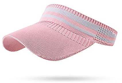 Bakicey Damer solsköld visir solhatt med stort brätte mode damer visir mössa solskydd svettabsorberande baseballkeps sommarhatt för utomhus sport strandhatt golf tennis, ROSA, M