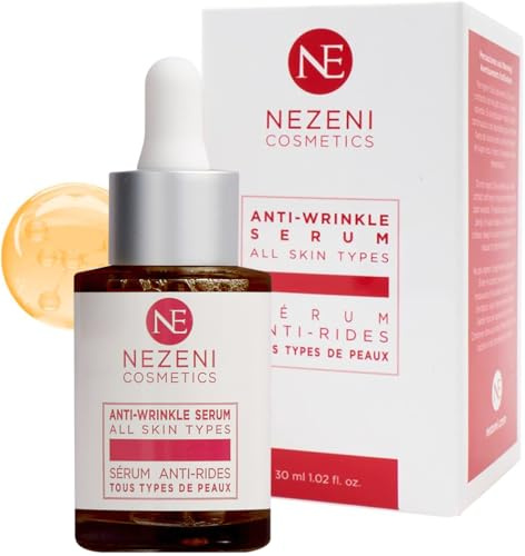 Anti-Falten-Anti-Aging-Gesichtsserum mit reiner Hyaluronsäure + VitC – 10 Wirkstoffe – NIEDRIGE KONSERVIERUNGSSTOFFE 2 Jahre haltbar ungeöffnet