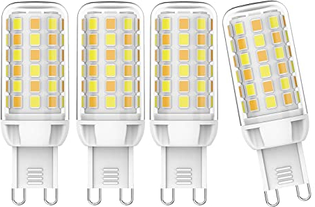 BVCL Smarte G9 LED Glühbirne, 4W 320LM Dimmbar G9 LED Bulb, WiFi LED Glühbirnen, Compatibile Alexa Echo Google Home, AC 220V-240V, 2700K-6000K, kein Flimmern (Size : 4pcs)