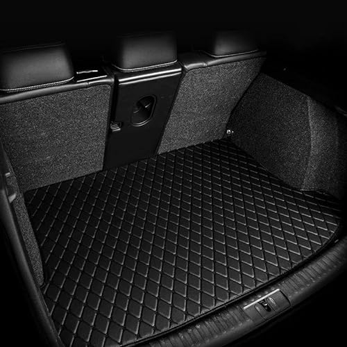 Auto Kofferraummatte Kofferraum Matten Für Cupra Für Formentor 2020-2023 wasserdichte Acessorios para Fach Auto Matten Teppich Auto Zubehör Auto Leder Kofferraummatten (Color : BIACK SIGIE)