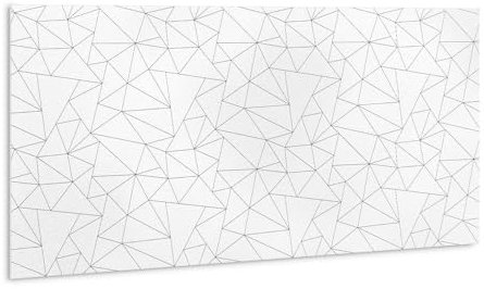 Tulup 100x50cm Imperméable Panneaux Muraux Salle de bains Adhesive PVC Autocollants pour la Cuisine - Structure de ligne
