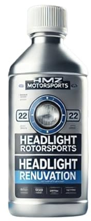 Kit di ripristino fari HMZ: liquido di riparazione, strumento di lucidatura, kit completo per pulire i fari delle auto (bottiglia 800ml)