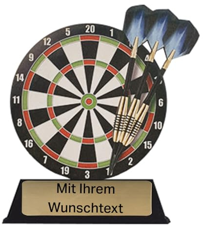 Deitert Holztrophäe Darts 3er Serie 16,5 cm