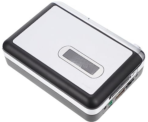 Uonlytech Reproductor De Casetes USB Metal Convertidor De Cinta Reproductor De Casetes Personal para Escuchar Música Cualquier Lugar