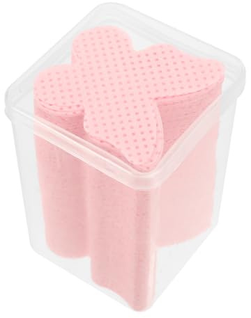 Ipetboom Lingettes Dissolvantes 200 Pièces Forme Cœur pour Ongles en Coton Capacité Importante sans Peluches pour Soin des Ongles à Domicile