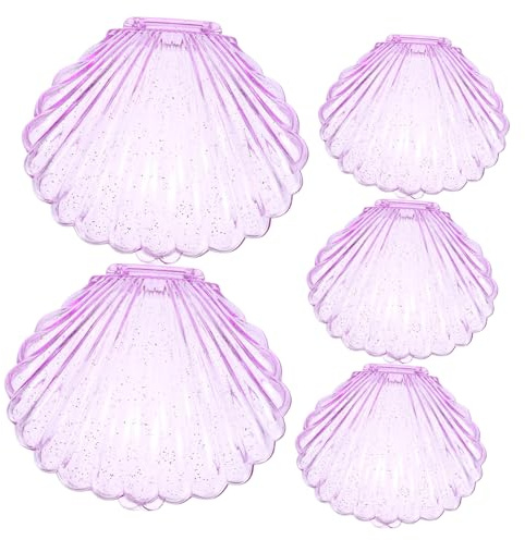 FUNOMOCYA Cajas De 5 Piezas Caja De Bandeja De Plato De Dulces Cubierto Porta Dulces Para Fiesta Sostenedor Del Chocolate Contenedores De Buffet De Dulces Violet El Plastico