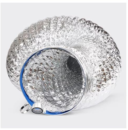 Manguera para Salida de Aire Acondicionado, Manguera de Aeración Resistente Al Calor, con Ajuste en Longitud y Aislamento Acústico, para Climatizadores Portátiles y Secadoras(2m,150mm)