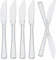 various Cuchillos Transparente Reutilizables, Aptos para Lavavajillas, Cubiertos para Fiestas, Bodas, Eventos, para Comida Fría y Caliente (200 pcs)