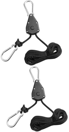 TOYZFRIENDY 2pièces Crochets De Levage Réglables Pour Lampes De Culture Cordes Ajustables Accessoires De Jardin Suspension Pour Plantation
