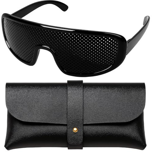 WWZFOYA 2PCS Rasterbrille, Rasterbrille Augentraining, Glasses mit Leichtem für Tägliche Augenunterstützung und Entspannung