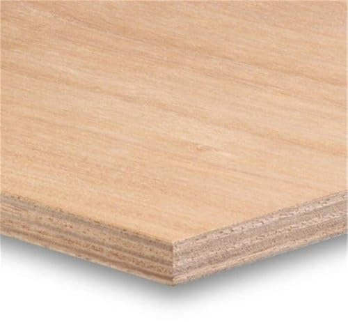 Pack of 5 (Total 5 Units) - Premium Marine Exterior Hardwood Plywood - 1220mm (W) x 12mm (H) - Length 2440mm