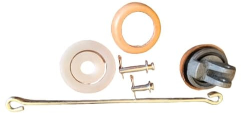 Tidevib für Ersatzkolben Typ 75 Handpumpen, Kolben aus Gusseisen mit Kunstlederdichtung & verzinkter Stange, für A//Modelle, 8 cm Durchmesser