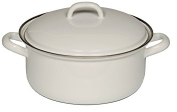 Riess Kasserolle mit Deckel, Bräter, Ø 22 cm, 3 l, weiß