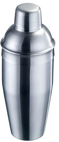 Westmark Shaker para cócteles con colador integrado y tapa, Capacidad: 0,75 litros, Acero inoxidable, Plateado/cepillado, 62832260