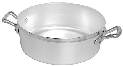 Pentole Agnelli FAMA628 Casseruola Bassa con Maniglie, Diametro 28 cm