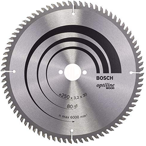 Bosch Zubehör 2 608 640 660 Kreissägeblatt 250 mm, Holz 25 cm, 3 cm, 2,2 mm, 3,2 mm, 1 Stück (s))