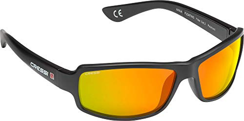 NINJA FLOATING SUNGLASSES MIRRORED LENS ORANGE