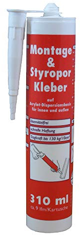 Wilckens Montagekleber & Styroporkleber Acryl Kartusche 310ml