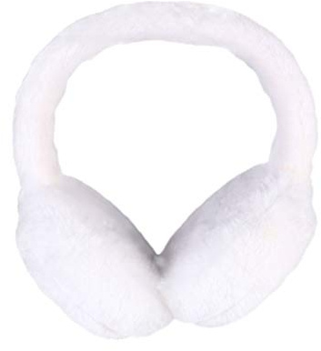 Exceart Ohrenschützer aus Kunstfell, faltbar, für den Winter, Outdoor-Ohrenwärmer, für Damen, Weiß, Jungen, 2610F4187CI, weiß, Größe 1