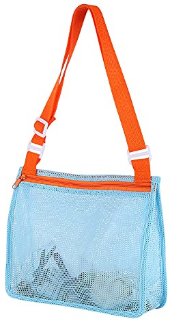 JAWSEU Sandspielzeug Netztasche, Aufbewahrungstasche für Strandspielzeug Wiederverwendbare Faltbare, Sandspielzeug Tasche