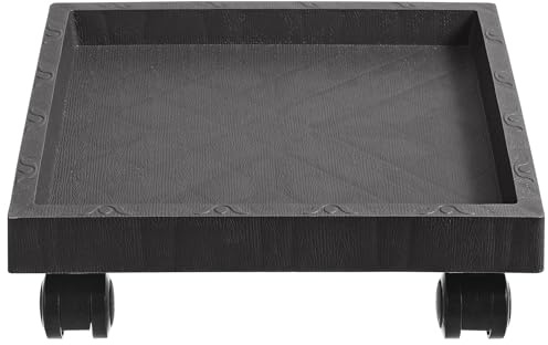 GANAZONO Soucoupes Pots De Fleur Carrées avec Roulette De Plante Pot Mover Plant Pot Roulette Placez Plancher Plateau De Moveles Plateau Plante Roulette 29par29