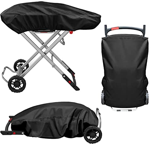 Gas Grill Covers for Weber Gas Grill Traveler LP Black 9010053 Barbecue Cover Rainproof BBQ Cover Protective Cover Dustproof Grill Tarpaulin Grill Accessories…