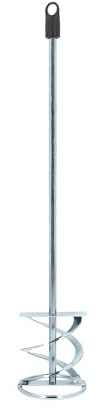 Hardy Working Tools - Embout Malaxeur de Chantier 100 x 600 mm – Palette Mélangeur Peinture, Plâtre et Mortier avec Tige HEX 8 mm en Acier Galvanisé