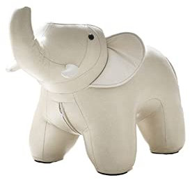 JIAYING Pouf Multifonctionnel,Repose-Pieds Rembourré Confortable en Forme d'animal D'éléphant,Tabouret a Chaussures for Enfants,for la Maison,Les Ornements de Meubles