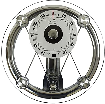 Mechanische Personenwaage im Retro-Look, mechanische Personenwaage mit großem Display, Waage ohne Batterie