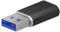 AISENS - A108-0678 - Mini Adaptador USB 3.2 Gen2 / USB 2.03A, Tipo USB-C/H-A/M, Negro