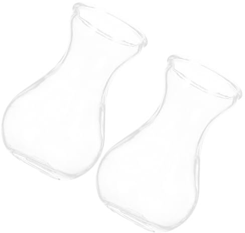 Ciieeo 2pièces Vase Verre Transparent pour Composition Lot de Style Simple pour Intérieur Ou Jardin