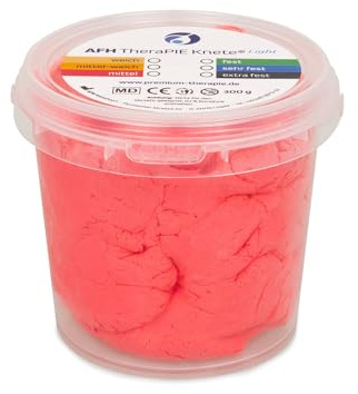 AFH TheraPIE Knete® Light | 300 g | mittel = rot | Therapieknete, Knetmasse Handtherapie