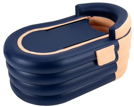 Adult Inflatable Badewannen Folding Portable Blow Up Bathtub Zipper Cover Kid Pool Badewanne Ergonomische RüCkenlehne Aufblasbare Faltbare Mobile Freistehende FüR Erwachsene Und Dusche