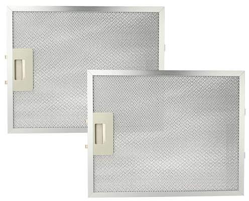vhbw 2 x filter metallfettfilter kompatibelt med Gorenje DK600E, FCC/2002, DKGO925E, DU640E köksfläkt – 32 x 25,9 x 0,85 cm, metall