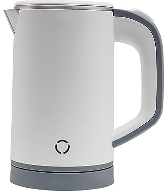 800 Ml Bouilloire Electrique Bouilloire Voyage Bouilloire Portable Mini Bouilloire Bouilloire Voyage En Acier Inoxydable Mini Bouilloire Electrique (Blanc)