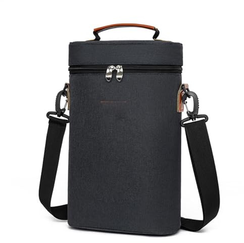 Qutalmi Flaschen-Wein-Tasche Weinträger, Flaschen-Wein-Einkaufstasche - Isolierte Tragetasche für 2 Flaschen, Weinkühltasche - Tragbare, auslaufsichere Tragetasche mit Griff, auslaufsicherer