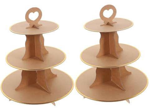 Cabilock Supporto Per Torta Decorativo Robusto A 3 Strati Per Cupcake E Macaron A Torre Per Banchetti Nuziali