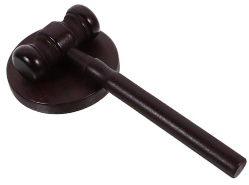 PRETYZOOM Boy Girl's Grasping Hammer Wooden Gavel Judge Toy for Role Play Hammer Props for Cosplay for Boys and Girls Pretend Play in Courtroom
