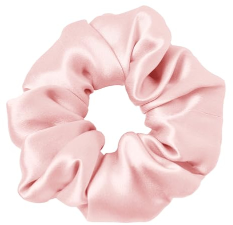 LILYSILK 100 % silkeshårringar, kvinnor, hästsvanshållare, hårband av siden, hårsnoddar, återanvändbar förpackning (djup rosenröd)