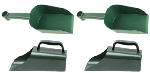 HOMSFOU 4pezzi Garden Scoop Plastica per Giardinaggio Paletta Multiuso per Terreno e Piante Succulente Strumento Pratico e Leggero per La Coltivazione di Bonsai e Fiori