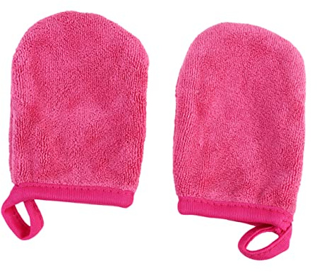 OFFIGAM 3 Stück Gesichtsreinigungshandschuhe Wiederverwendbare Make Up Entferner Pads Waschbar für Sanfte Gesichtsreinigung für Empfindliche Haut