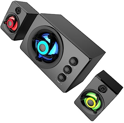 Tofficu Altoparlanti Stereo Cavità in Legno Cassa Acustica Per Bassi Effetto Audio Surround Suono Lossless